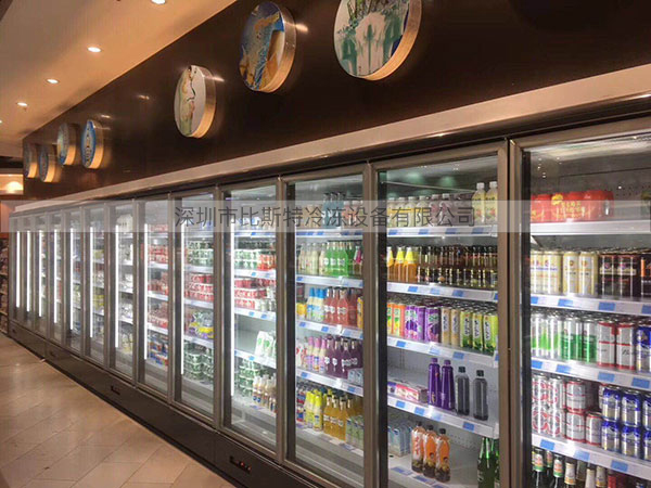 清远超市冷冻玻璃展示立柜